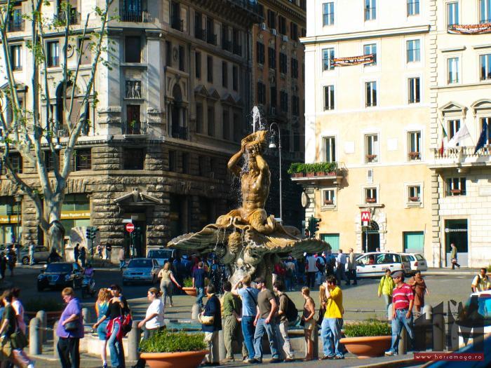 Roma - Fantana Lui Triton - Bernini din Piazza Barberini 