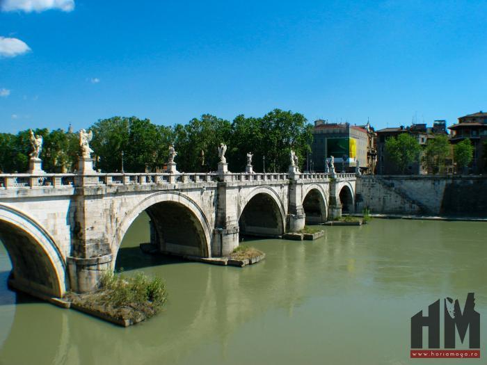 Roma - Podul Sant'Angelo peste Tibru