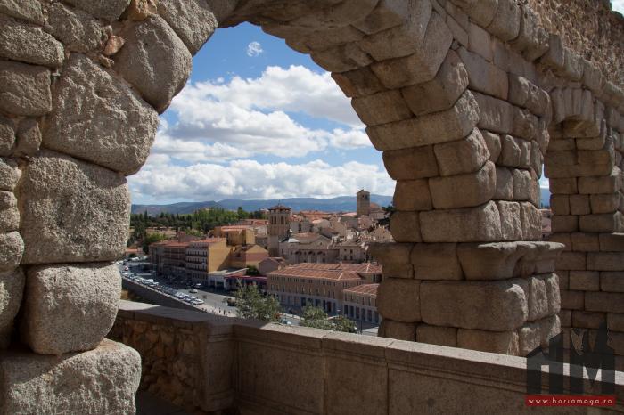 Segovia - apeductul - panorama asupra orasului