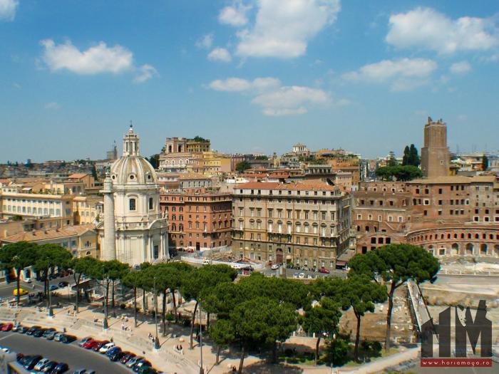Roma - panorama columna lui Traian