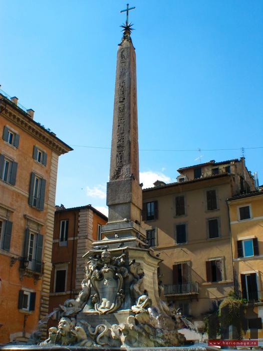 Roma -Obelisc din Piazza della Rotonda