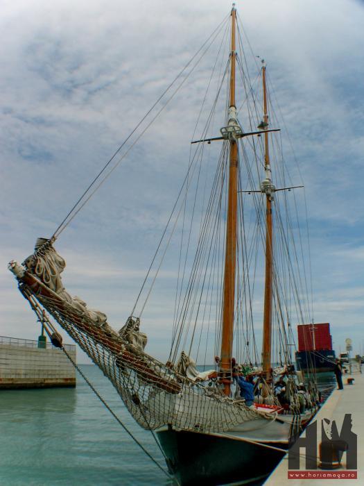 Rimini - velier in port