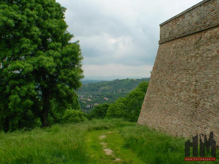 Urbino - panorama zid oras
