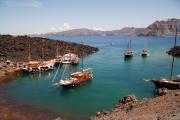 Santorini, Nea Kameni  - golful de la vulcan
