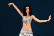 Rochita bellydance argintie